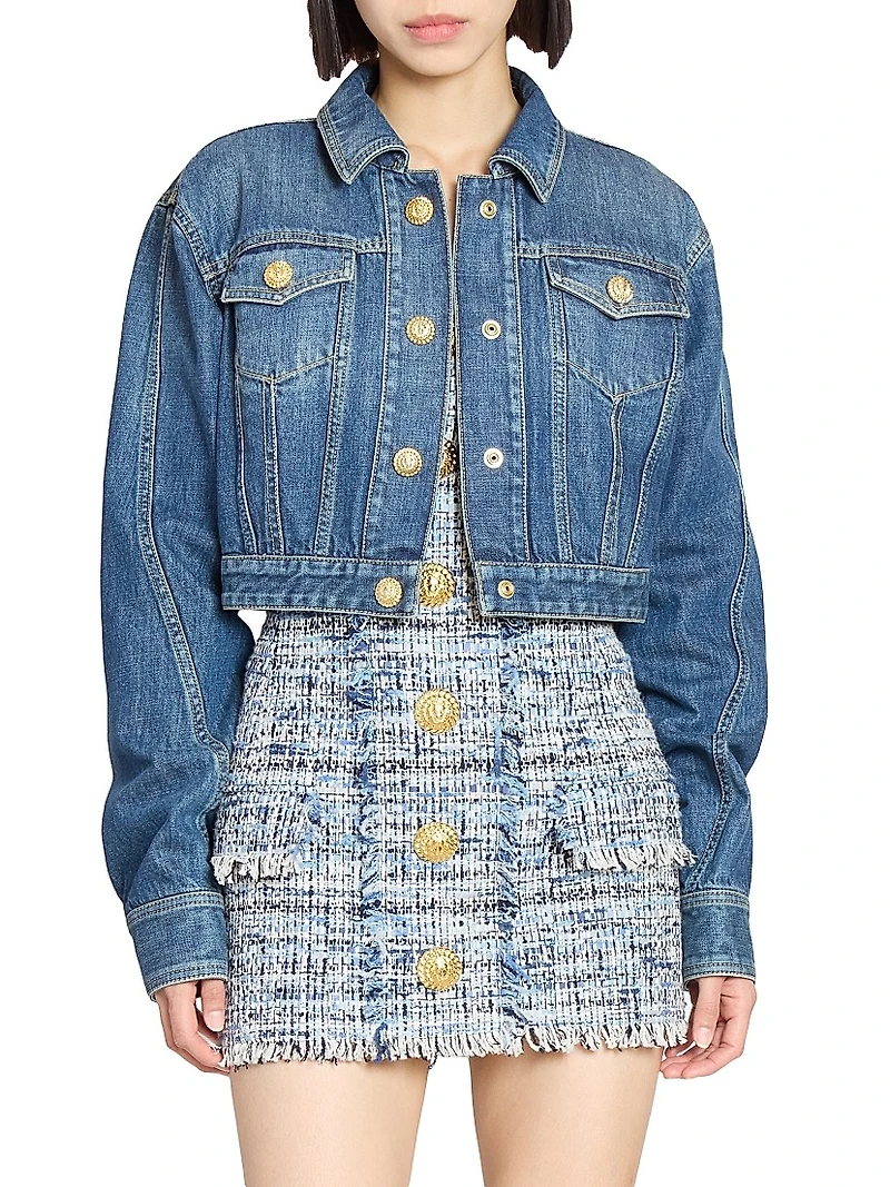 Denim Crop Jacket