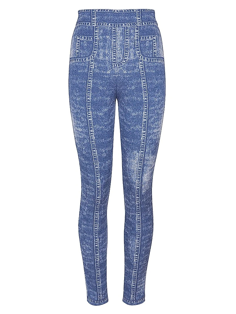Trompe L'oeil Denim Leggings
