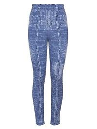 Trompe L'oeil Denim Leggings