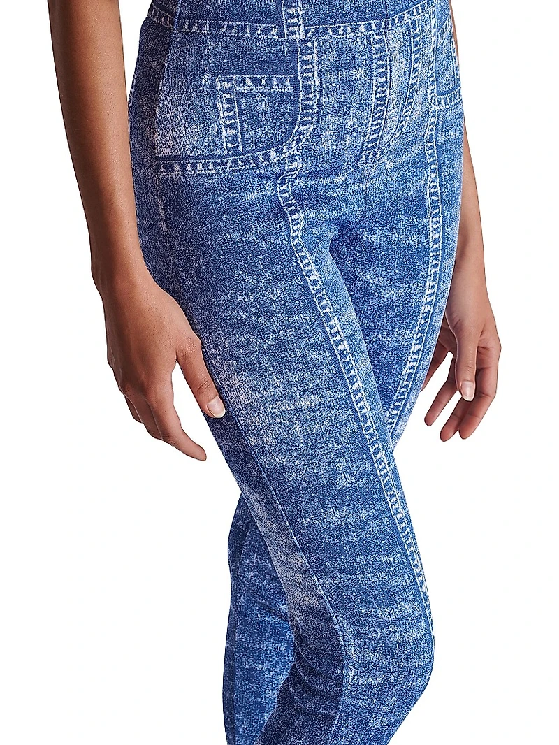 Trompe L'oeil Denim Leggings