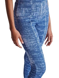 Trompe L'oeil Denim Leggings