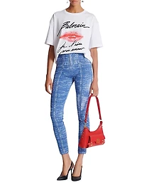 Trompe L'oeil Denim Leggings