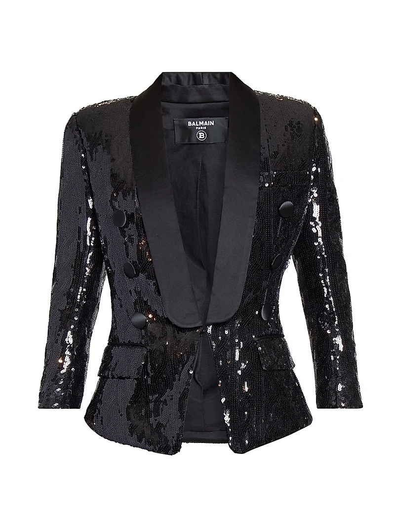 Sequined Tailored Blazer