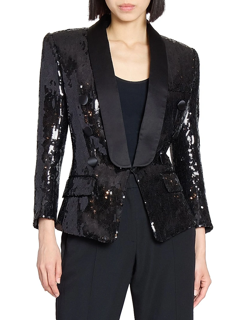 Sequined Tailored Blazer