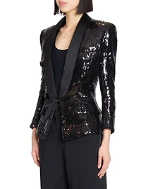Sequined Tailored Blazer