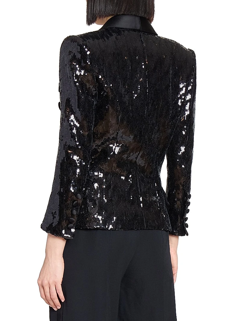 Sequined Tailored Blazer