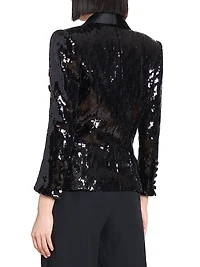 Sequined Tailored Blazer