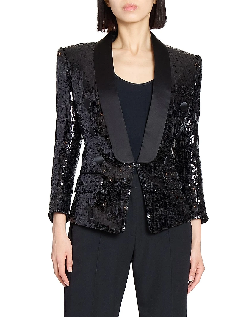 Sequined Tailored Blazer