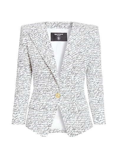 Love Letter One-Button Jacket
