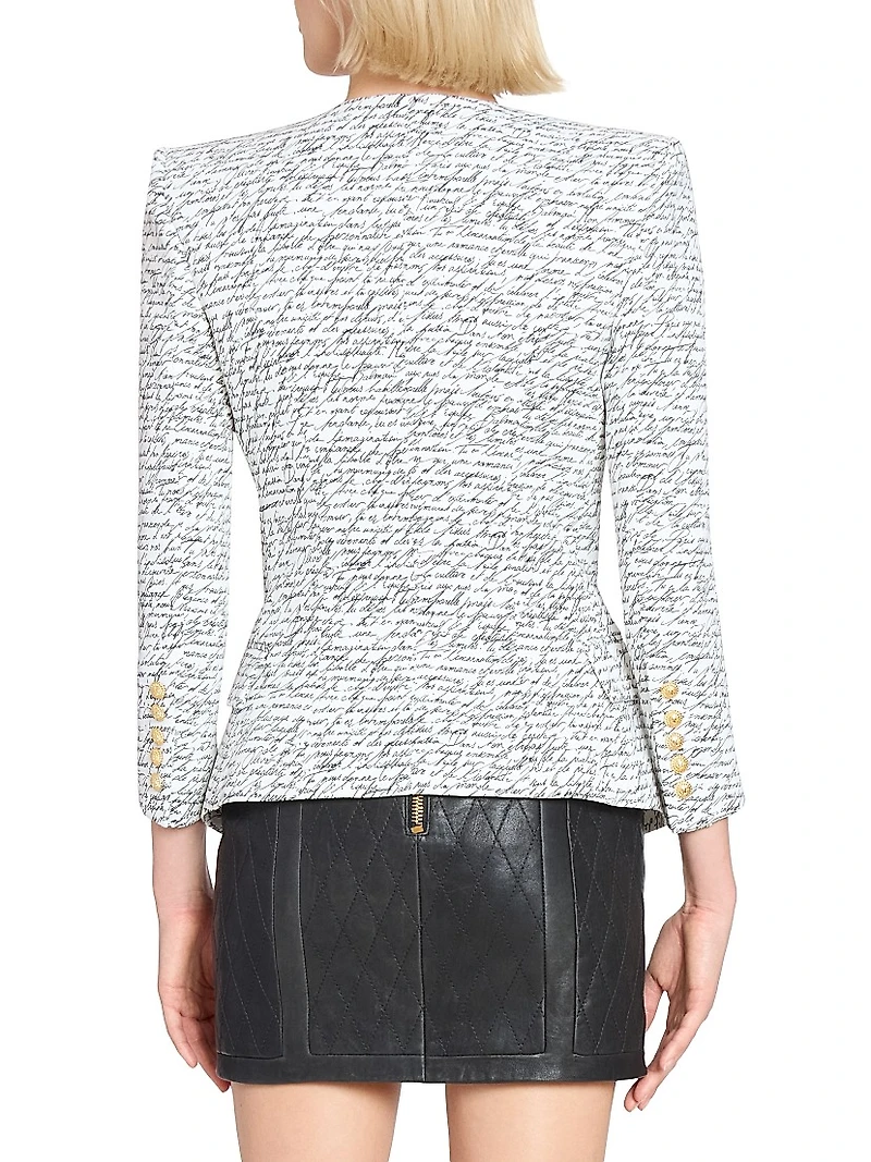 Love Letter One-Button Jacket