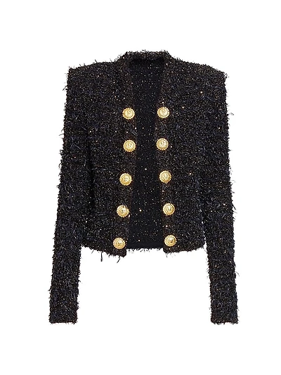 Metallic Tweed Jacket
