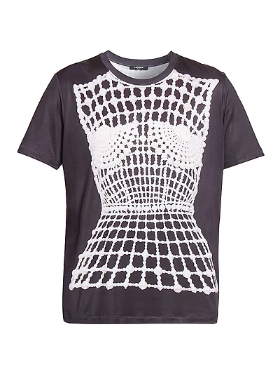 Trompe L'oeil Jersey Crewneck T-Shirt