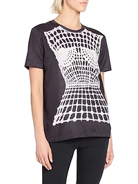 Trompe L'oeil Jersey Crewneck T-Shirt