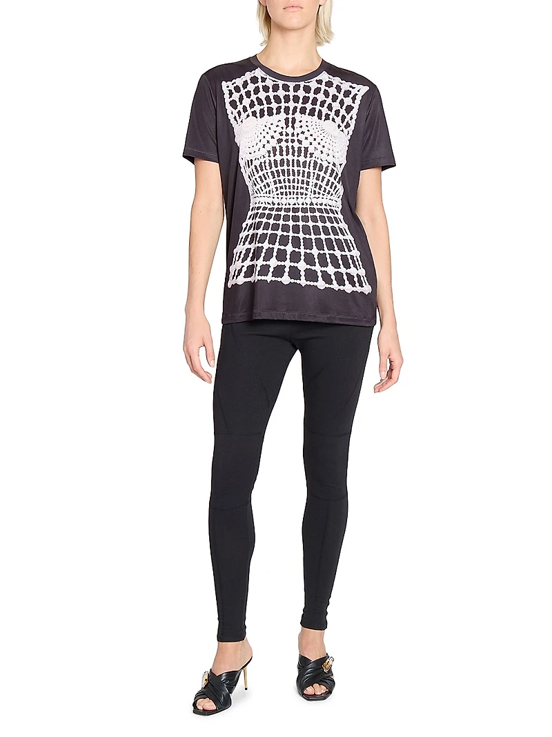 Trompe L'oeil Jersey Crewneck T-Shirt