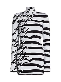 Love Letter Striped Knit Minidress
