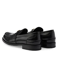 Brushed Leather Loafers