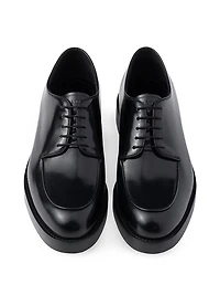 Brushed Leather Derby Shoes