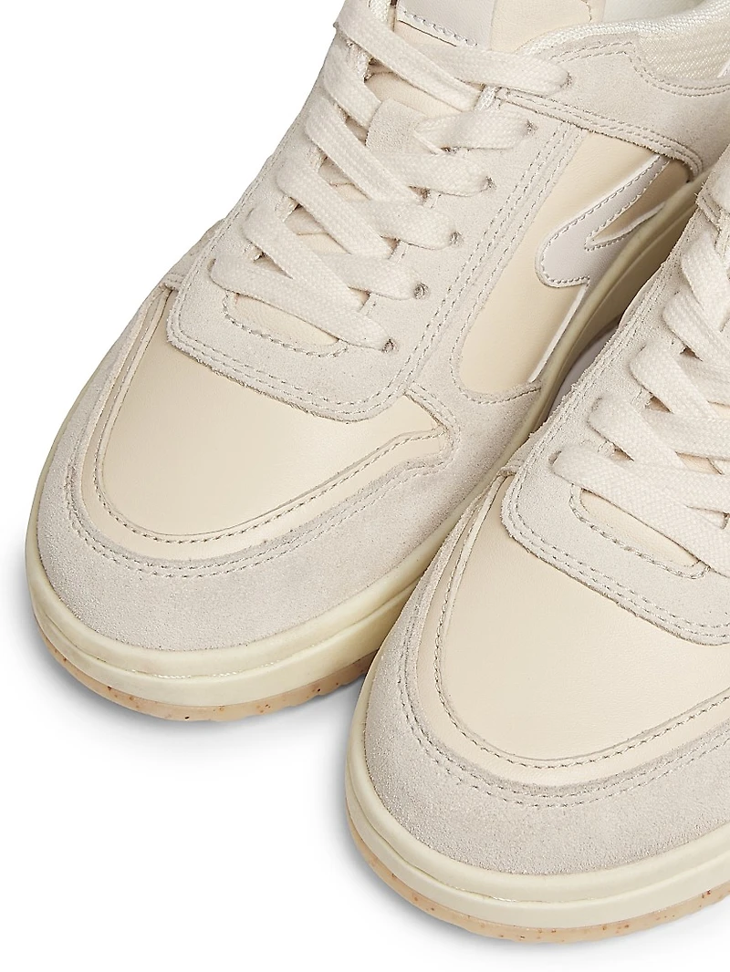 Retro Leather Tennis Sneakers