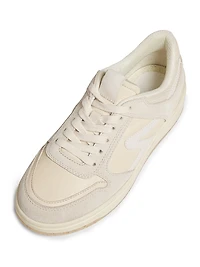 Retro Leather Tennis Sneakers