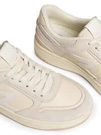 Retro Leather Tennis Sneakers