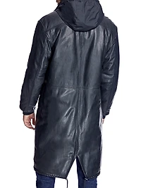 Men's Leather Parka Jackets