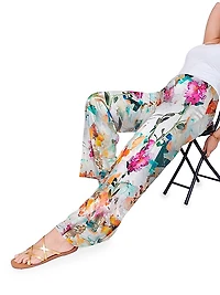 Sofia Stretch Silk Palazzo Pants