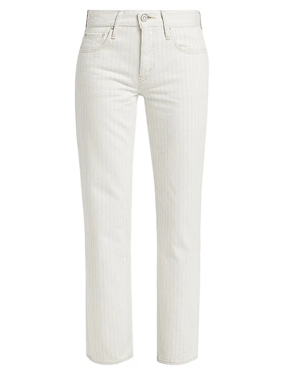 Elmora Pinstriped Straight Jeans