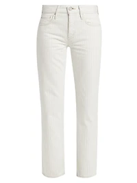 Elmora Pinstriped Straight Jeans