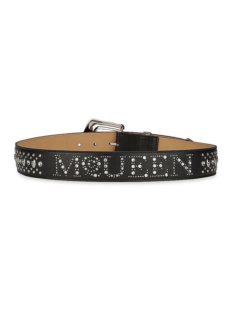 Jewelled Arrow Leather Belt