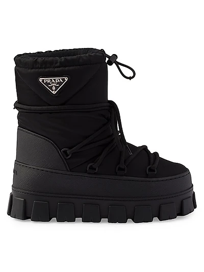 Re-Nylon Gabardine Apres-Ski Boots