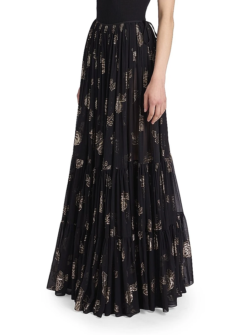 Jacquard Maxi Skirt