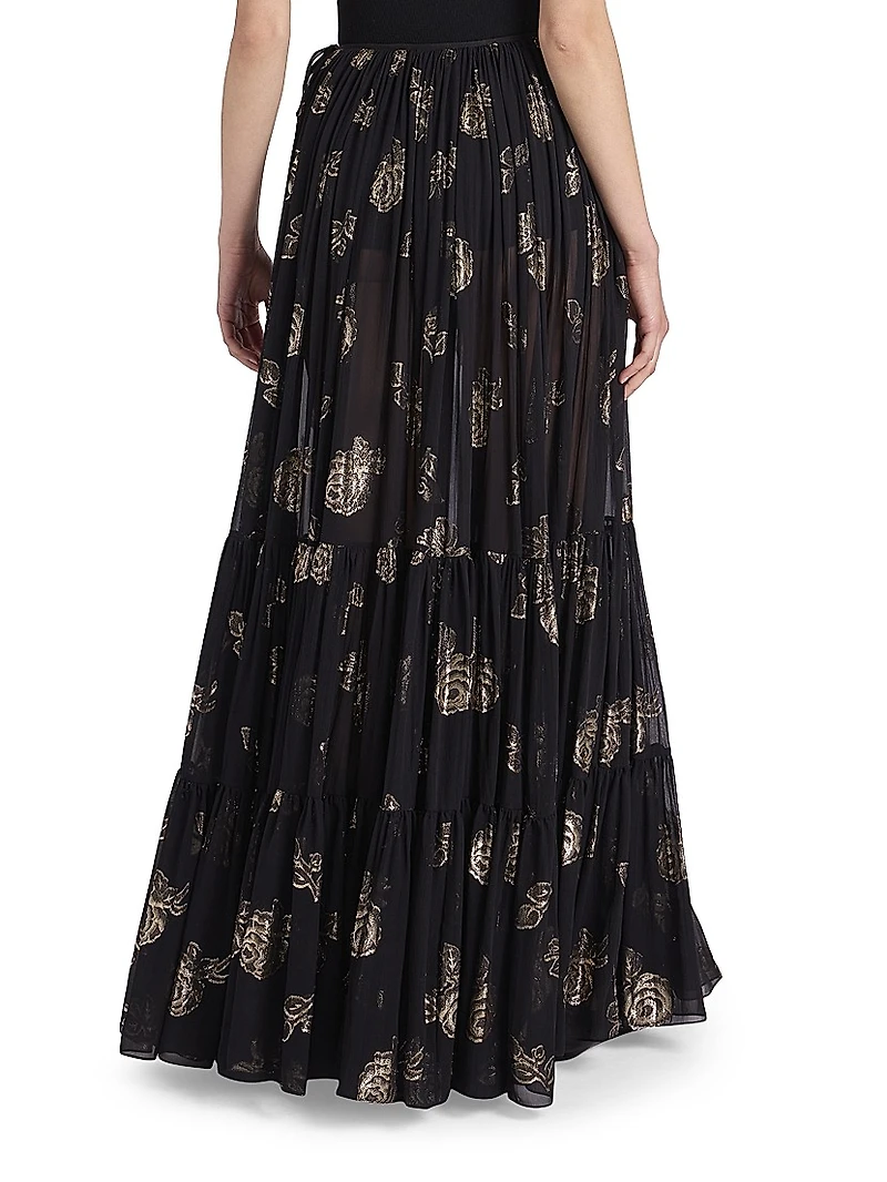 Jacquard Maxi Skirt