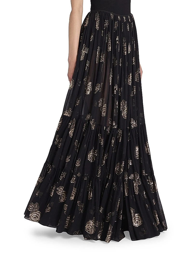 Jacquard Maxi Skirt