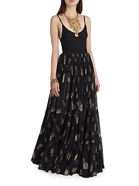 Jacquard Maxi Skirt
