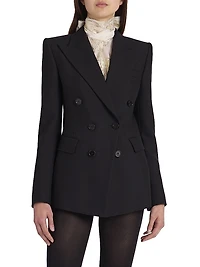 Wool Double-Breasted Blazer