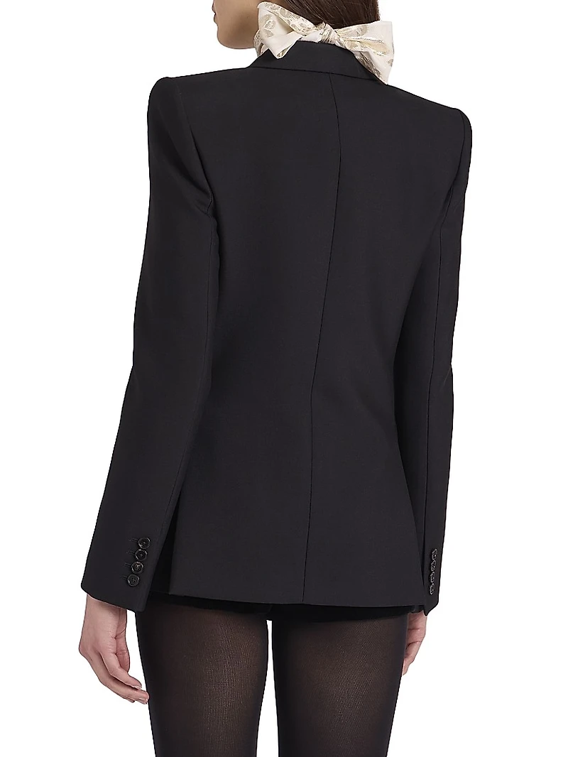 Wool Double-Breasted Blazer