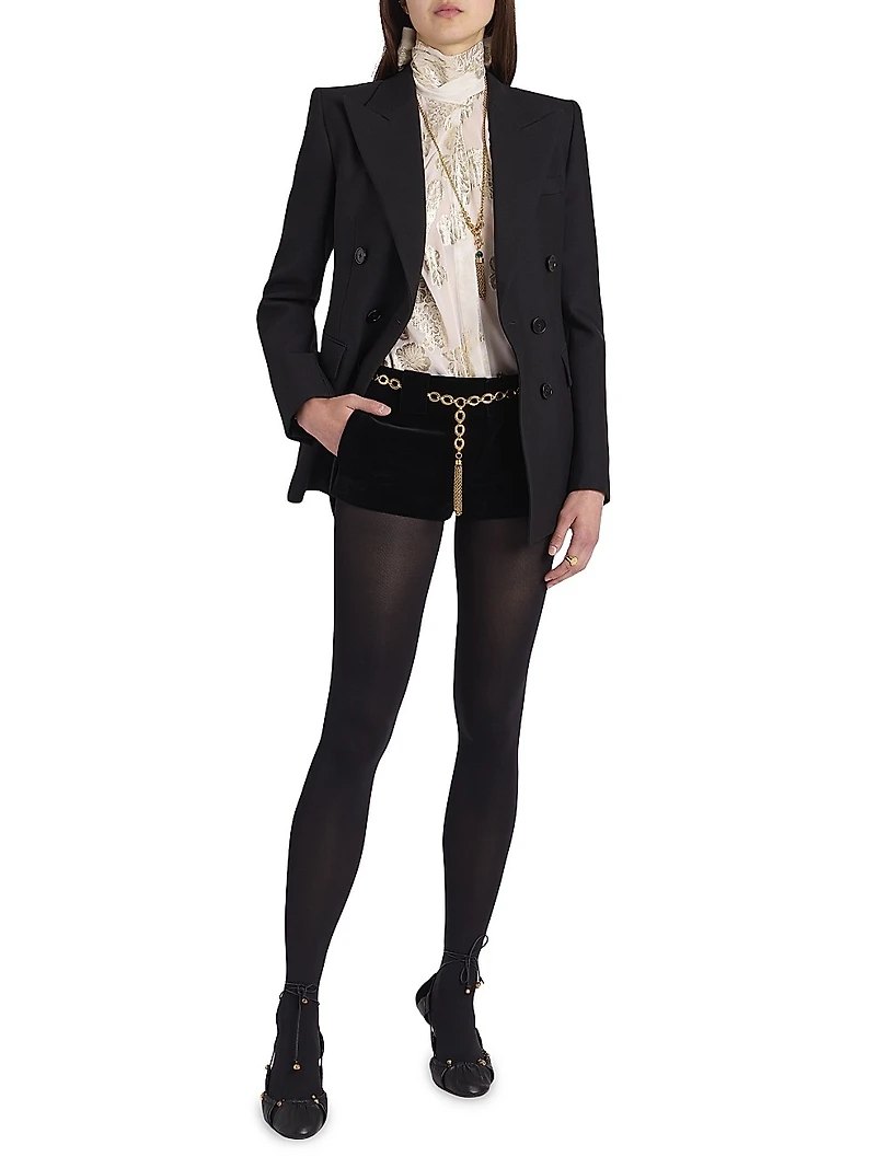 Wool Double-Breasted Blazer