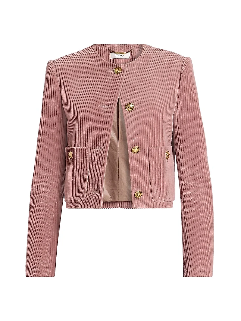Corduroy Cropped Jacket