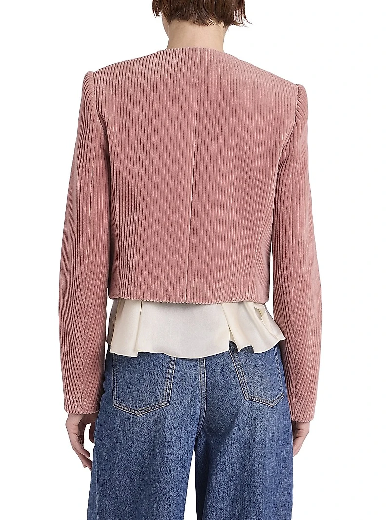 Corduroy Cropped Jacket