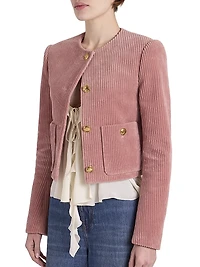 Corduroy Cropped Jacket