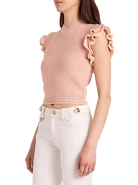 Wool Knit Crop Top