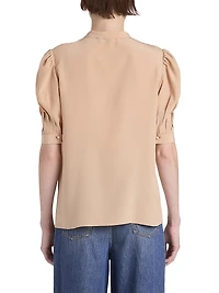 Silk Tie neck Blouse