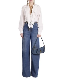 Cotton Poplin Tie neck Blouse