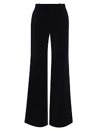 Cotton Velvet Flared Pants
