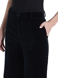Cotton Velvet Flared Pants