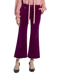 Cotton Velvet Crop Pants
