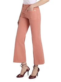 Cotton Slim Cropped Pants