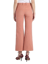 Cotton Slim Cropped Pants