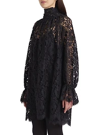 Lace Turtleneck Minidress