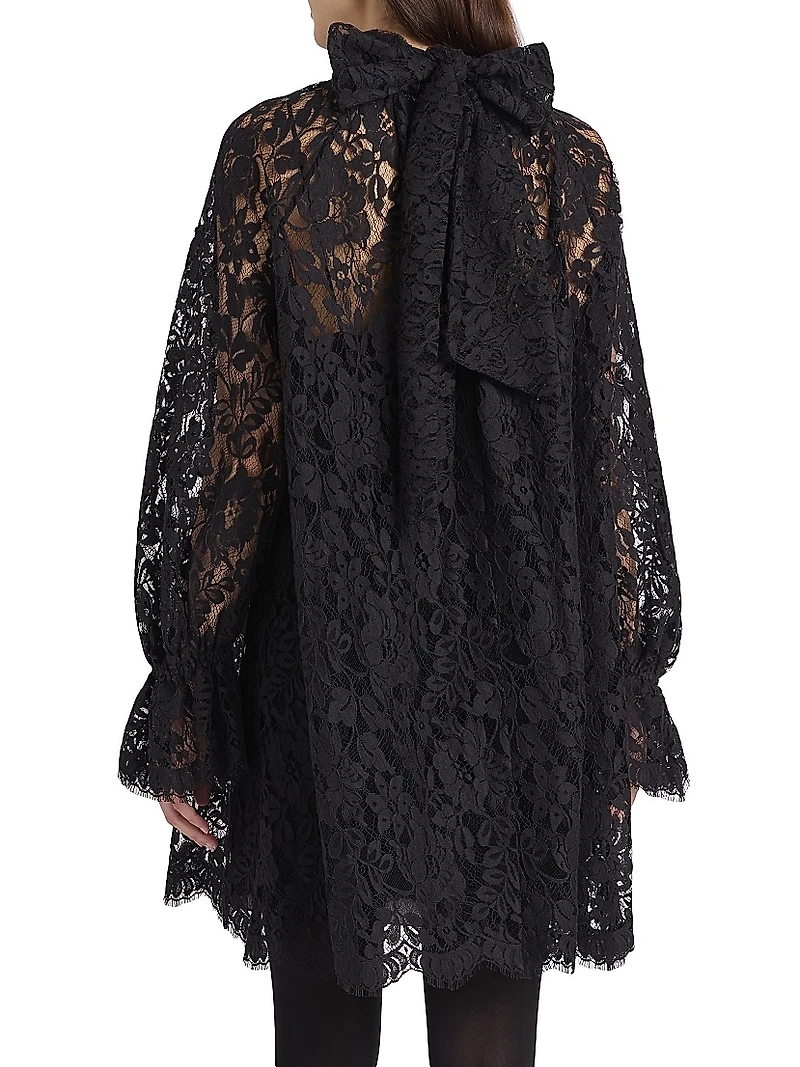 Lace Turtleneck Minidress